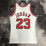 1998 BULLS JORDAN #23 White Retro Top Quality Hot Pressing NBA Jersey