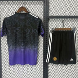 24-25 Man Utd Black Purple Special Edition Kids Training
