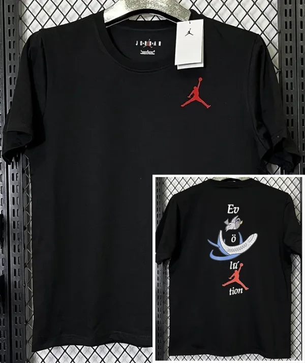 T274 Jordan Black High Quality Casual T-Shirt