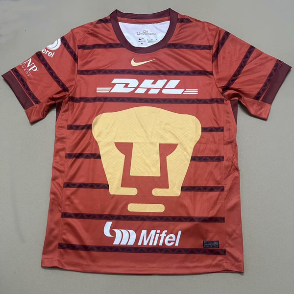 24-25 Pumas UNAM Red Goalkeeper Fans Soccer Jersey