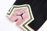 A2501 Jordan Black Pink Casual Short Pants #黑粉色