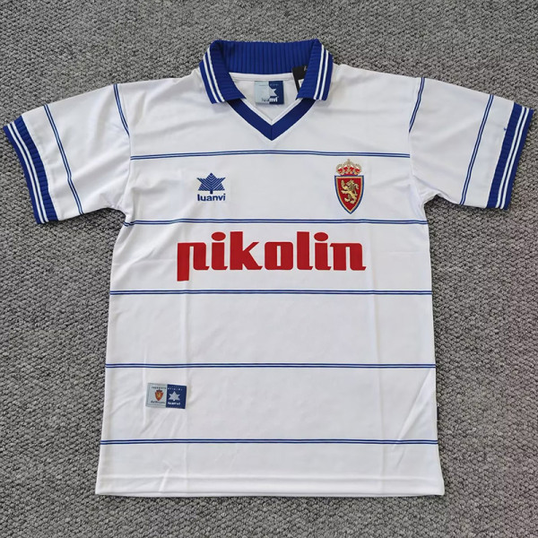 1999-2000 Zaragoza Home Retro Soccer Jersey