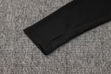 2025 AD Black Half Pull Tracksuit (半拉链)