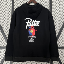 23-24 BAR Black Hoody (加绒) 黑