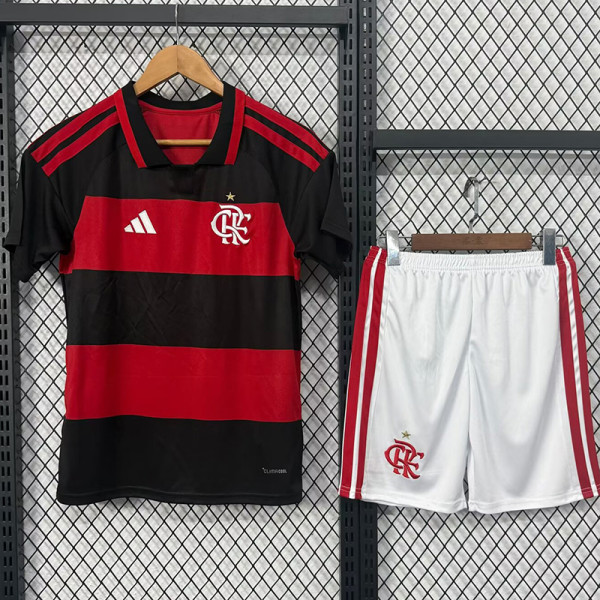 26-27 Flamengo Home Kids Soccer Jersey