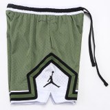 A2502 Jordan Green Casual Short Pants #橄榄绿
