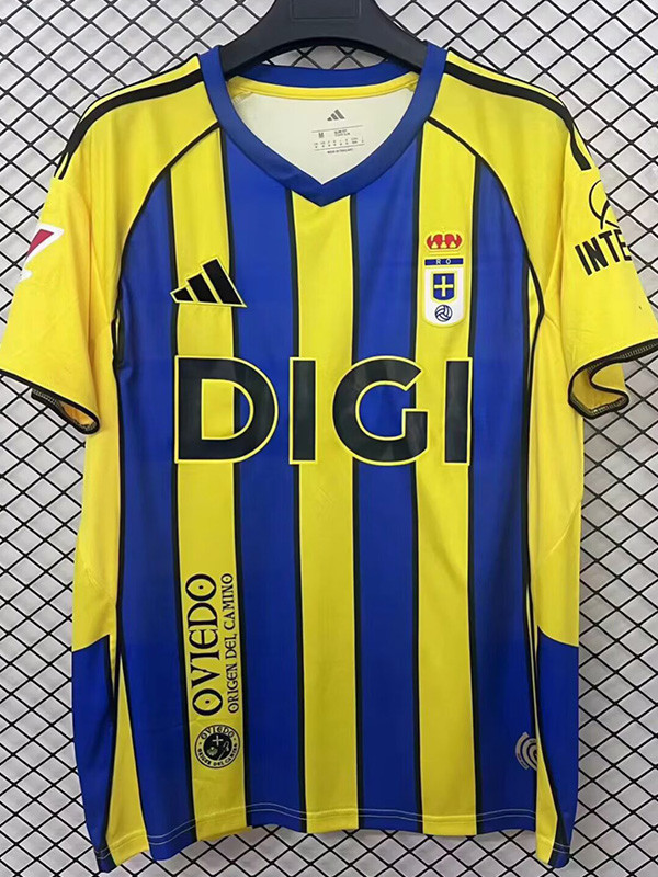 25-26 Real Oviedo Away Fans Soccer Jersey