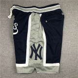 MLB Dark blue City Edition Top Quality NBA Pocket Pants #洋基队