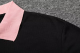 25-26 PSG Jordan Black Polo Tracksuit