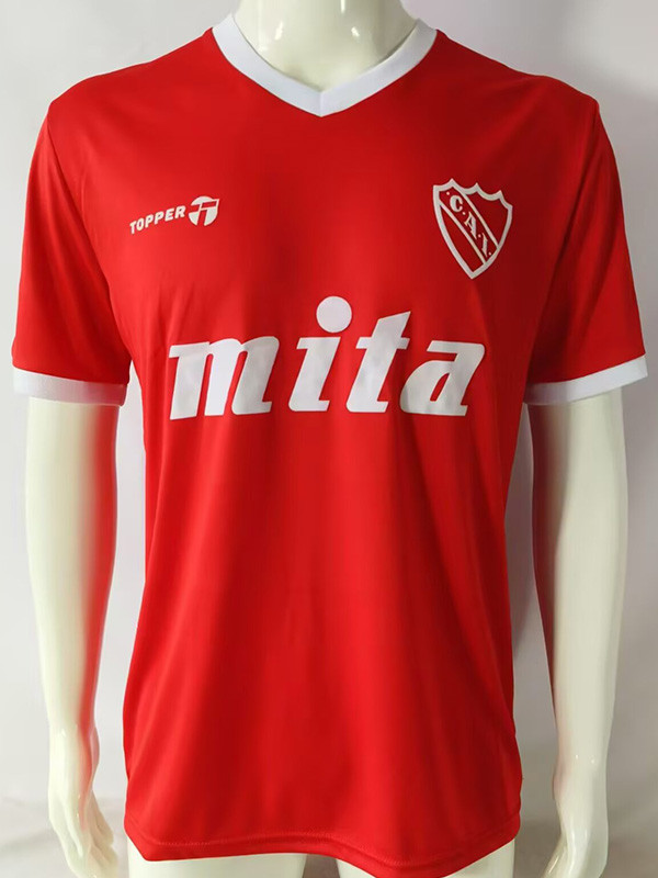 1985-1986 CA Independiente Red Retro Soccer Jersey (TOPPER)