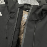 2024 DST Cotton Thickened warm Black Outdoor Jackets #A802加棉冲锋衣