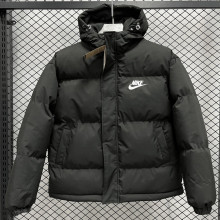 24-25 MF3 NK Black Hooded Cotton Coat #棉衣