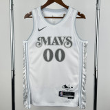 24-25 Dallas Mavericks CHRISTIE #00 White City Edition Top Quality Hot Pressing NBA Jersey