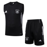 25-26 Germany Black Tank top and shorts suit #D25165