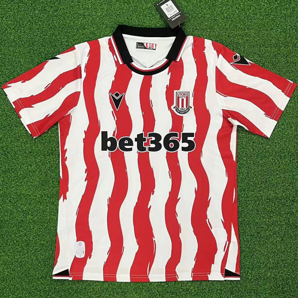 25-26 Stoke City Home Fans Soccer Jersey