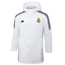 24-25 RMA White Hooded Windbreaker Fabric Cotton Coat #G209(彩标)