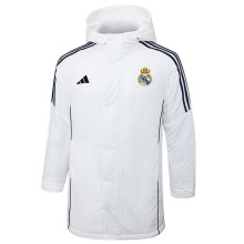 24-25 RMA White Hooded Windbreaker Fabric Cotton Coat #G209(彩标)