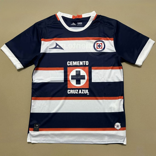 24-25 Cruz Azul Blue White Goalkeeper Soccer Jersey