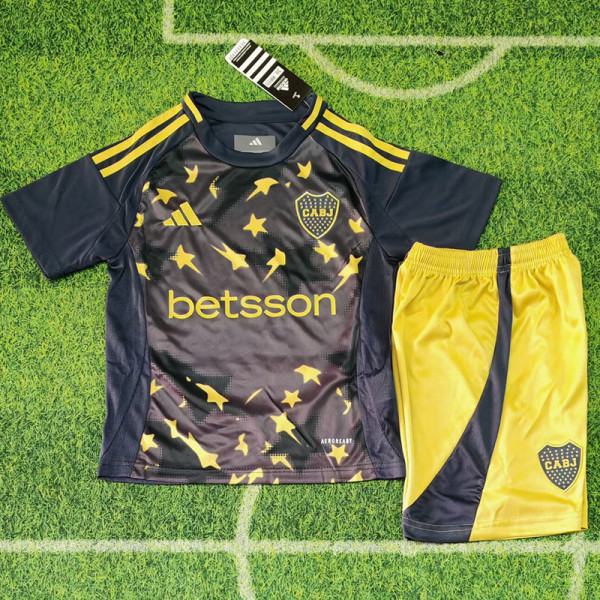 25-26 Boca Juniors Third Kids Soccer Jersey