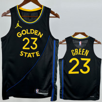 24-25 WARRIORS GREEN #23 Black Top Quality Hot Pressing NBA Jersey (Trapeze Edition) 飞人版