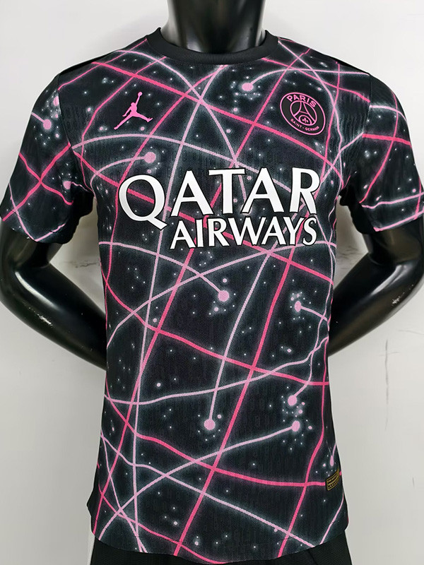 25-26 PSG Pink Black Player Version Training shirts