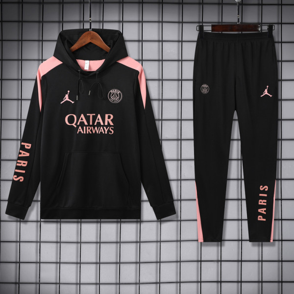24-25 PSG Black Hoodie Tracksuit (卫衣套装)