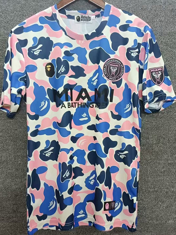 25-26 Inter Miami Blue Pink Joint Edition Fans Soccer Jersey (左袖带图)猿
