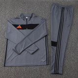 2025 AD Grey Half Pull Tracksuit #07(半拉链)