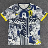25-26 Brazil Cyan Special Edition Training shirts (黄袖边)