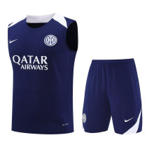 25-26 INT Royal blue Tank top and shorts suit