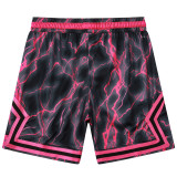 C2440 Jordan Grey Red Casual Short Pants