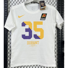 T141 SUNS DURANT #35 White High Quality Casual T-Shirt