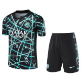 25-26 INT Black blue Training Short Suit