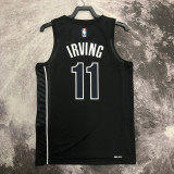 22-23 NETS IRVING #11 Black Top Quality Hot Pressing NBA Jersey (Trapeze Edition)