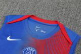 25-26 PSG Blue red Tank top and shorts suit