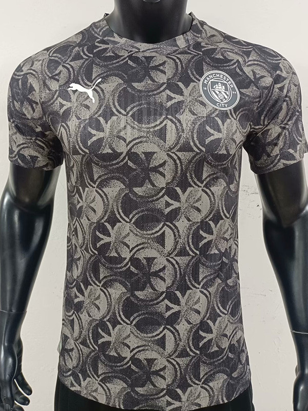 25-26 Man City Grey Black Player Version Training shirts