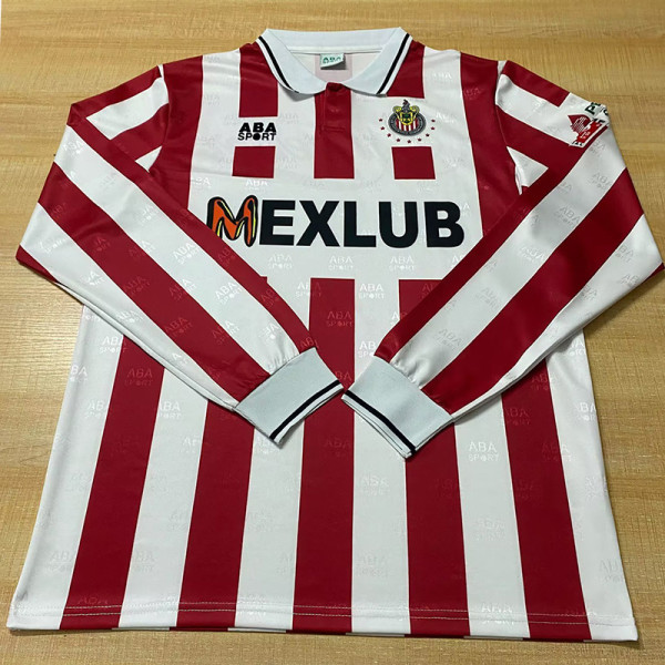 1994-1995 Chivas Home Long Sleeve Retro Soccer Jersey (长袖)
