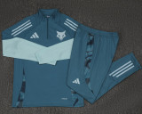 25-26 Cruzeiro Dark green Kids Half Pull Tracksuit (童装)(半拉链)