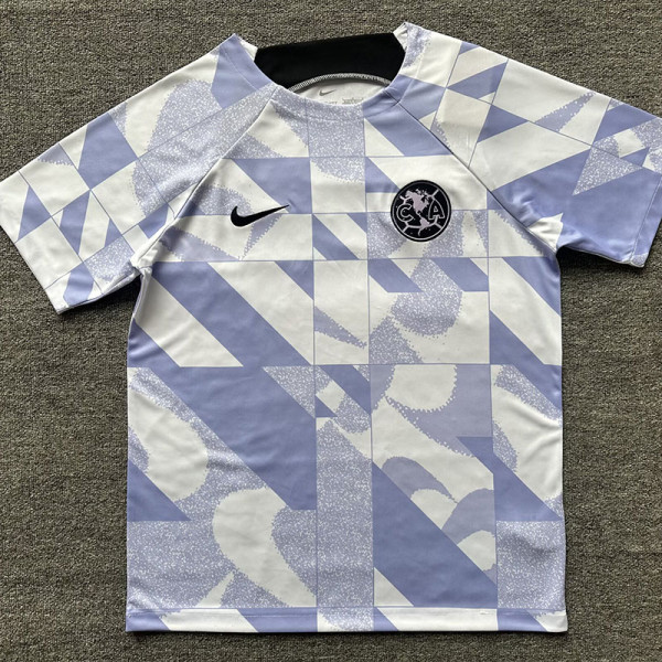23-24 Club America Blue White Training shirts