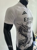 25-26 RMA White Special Edition Player Version Training Shirts 龙(翻领)
