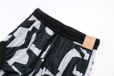 C2502 Jordan Black white Casual Short Pants #破冰斑白