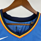 22-23 OKC Thunder WILLIAMS #8 Blue Top Quality Hot Pressing NBA Jersey
