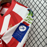 2008-2009  Gijon Home Retro Soccer Jersey (带章)