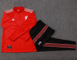 25-26 LIV Red Half Pull Tracksuit #B2509(半拉链)