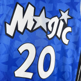 23-24 Magic FULTZ #20 Dark Blue Top Quality Hot Pressing NBA Jersey (Retro Logo)(V领)