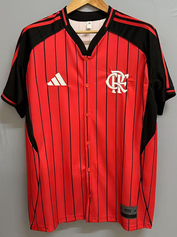 25-26 Flamengo Red Casual Edition Baseball Jersey