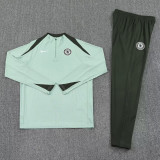 25-26 CHE Light green Half Pull Tracksuit (半拉链)