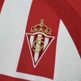 2008-2009  Gijon Home Retro Soccer Jersey (带章)