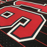 1996 BULLS RODMAN #91 Black Retro Top Quality Hot Pressing NBA Jersey