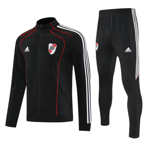 25-26 River Plate Black Jacket Tracksuit